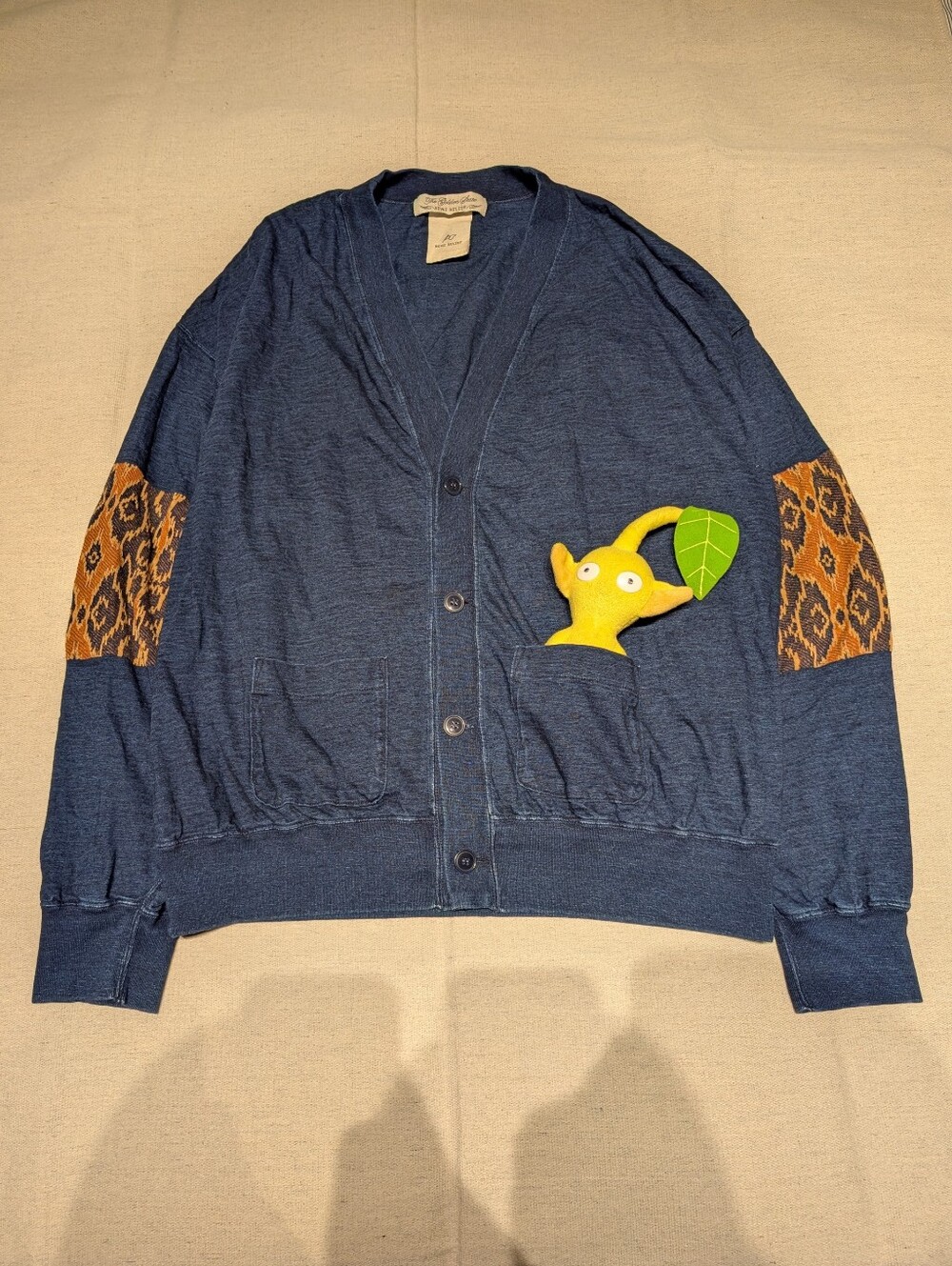 Remi relief made in Japan Indigo dyed cardigan men's L